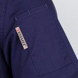 Maxbell Chef Jacket Coat Uniform Short Sleeve Hotel Kitchen Cook Apparel L Blue