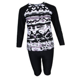 Muslim Swimwear Modest Long Sleeve Swimsuit Islamique Burkini Wetsuit L