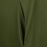 Maxbell Womens Casual V Neck  Long Sleeve Side Split Maxi Dress with Pocket Green XL