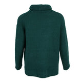 Maxbell Womens Turtleneck Chunky Knit Sweater Pullover Long Sleeves L Green