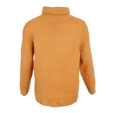 Maxbell Womens Turtleneck Chunky Knit Sweater Pullover Long Sleeves L Ginger