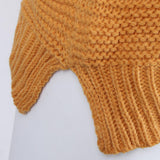 Maxbell Womens Turtleneck Chunky Knit Sweater Pullover Long Sleeves L Ginger