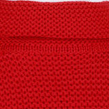 Maxbell Womens Turtleneck Chunky Knit Sweater Pullover Long Sleeves M Red