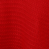 Maxbell Womens Turtleneck Chunky Knit Sweater Pullover Long Sleeves XL Red