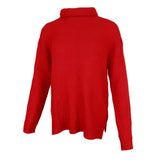Maxbell Womens Turtleneck Chunky Knit Sweater Pullover Long Sleeves XL Red
