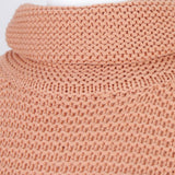Maxbell Womens Turtleneck Chunky Knit Sweater Pullover Long Sleeves M Pink