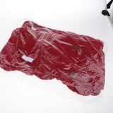 Maxbell Women Cowl Neck Chunky Cable Knit Wrap Pullover Cardigan Sweater L Wine red