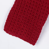 Maxbell Women Cowl Neck Chunky Cable Knit Wrap Pullover Cardigan Sweater L Wine red