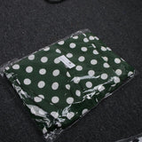 Maxbell Womens Polka Dots Wide Leg Jumpsuit Romper Beach Holiday with Belt L Green