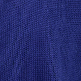 Maxbell Women's Pullover Sweater Crewneck Long Sleeve Heart Patchwork Top Blue XL