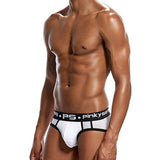 Maxbell Sexy Men Stretchy Mesh Panties Low Rise Underwear Sports Underpants XL White