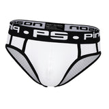 Maxbell Sexy Men Stretchy Mesh Panties Low Rise Underwear Sports Underpants XL White