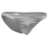 Maxbell Sexy Men's Shiny Imitation Leather Pouch Mini Briefs Underwear XL Gray