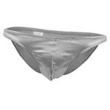 Maxbell Sexy Men's Shiny Imitation Leather Pouch Mini Briefs Underwear XL Gray