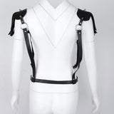 Maxbell Lady Leather Pin Buckle Tassel Suspender Waist Belt Waspie Corset Cinch 01