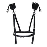 Maxbell Lady Leather Pin Buckle Tassel Suspender Waist Belt Waspie Corset Cinch 01