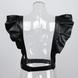 Maxbell Lady Leather Pin Buckle Tassel Suspender Waist Belt Waspie Corset Cinch 02