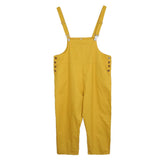 Maxbell Women's Loose Baggy Pants Jumpsuit Strap Harem Trousers Overalls 3XL Yellow
