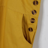Maxbell Women's Loose Baggy Pants Jumpsuit Strap Harem Trousers Overalls 3XL Yellow