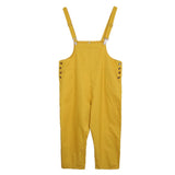 Maxbell Women's Loose Baggy Pants Jumpsuit Strap Harem Trousers Overalls 3XL Yellow