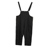 Maxbell Women's Loose Baggy Pants Jumpsuit Strap Harem Trousers Overalls 3XL Black