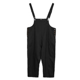 Maxbell Women's Loose Baggy Pants Jumpsuit Strap Harem Trousers Overalls 3XL Black