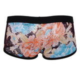 Maxbell Men's Floral Print Sheer Lace Boxers Underwear Underpants M Colorful peony