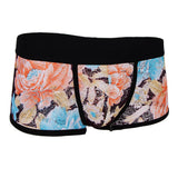 Maxbell Men's Floral Print Sheer Lace Boxers Underwear Underpants L Colorful peony