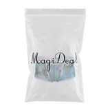 Maxbell Men's Floral Print Sheer Lace Boxers Underwear Underpants L Lake blue