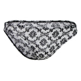 Maxbell Sheer Floral Lace Panties Stretchy Low Rise Briefs Underwear Black 2XL