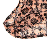 Maxbell Sheer Floral Lace Panties Stretchy Low Rise Briefs Underwear Orange M