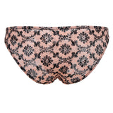 Maxbell Sexy Sheer Floral Lace Panties Stretchy Low Rise Briefs Underwear 2XL Orange