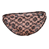 Maxbell Sexy Sheer Floral Lace Panties Stretchy Low Rise Briefs Underwear 2XL Orange