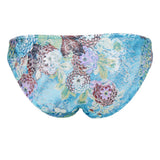 Maxbell Sheer Floral Lace Panties Stretchy Low Rise Briefs Underwear Blue XL