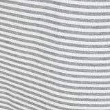 Maxbell Women Striped Suede Pocket Spliced Long Sleeve Slim T-shirt S Gray