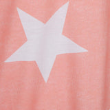Maxbell Fashion Women Stars Print Round Neck Star Print Long Sleeve T-shirt S Pink