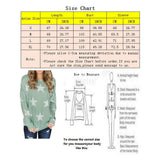 Maxbell Fashion Women Stars Print Round Neck Star Print Long Sleeve T-shirt S Pink