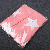 Maxbell Fashion Women Stars Print Round Neck Star Print Long Sleeve T-shirt S Pink