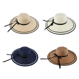 Women Floppy Wide Brim Straw Hat Fordable Summer Sun Beach Hat Beige