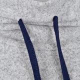 Maxbell Women's Cowl Neck Hoodies Tops Long Sleeve Color Block Sweatshirt Blue XXL