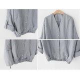 Maxbell Fashion Autumn Women 3/4 Sleeve Solid Short Coat Loose Jacket Tops M Gray