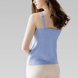 Maternity Clothes Breastfeeding Nursing Tank Tops Sleeveless Vest T Shirt 2XL Blue