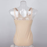 Maternity Clothes Breastfeeding Nursing Tank Tops Sleeveless Vest T Shirt 2XL Skin Color