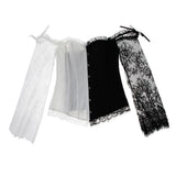 Maxbell Women Sexy Lingerie Lace Waist Cincher Overbust Corset Top Wedding Party L