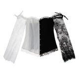 Maxbell Women Sexy Lingerie Lace Waist Cincher Overbust Corset Top Wedding Party L