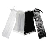 Maxbell Women Sexy Lingerie Lace Waist Cincher Overbust Corset Top Wedding Party L