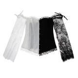 Maxbell Women Sexy Lingerie Lace Waist Cincher Overbust Corset Top Wedding Party L