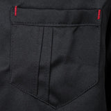 Maxbell Chef Jackets Long Sleeves Coat Kitchen Uniforms for Women Men Black 3XL