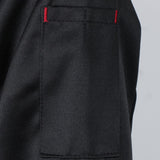 Maxbell Chef Jackets Long Sleeves Coat Kitchen Uniforms for Women Men Black 3XL