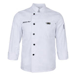 Chef Jacket Coat Uniform Long Sleeve Hotel Kitchen Cook Apparel L White